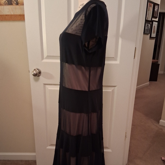 R&M Richards Mesh Midi Dress. Size 14 - Picture 3 of 6